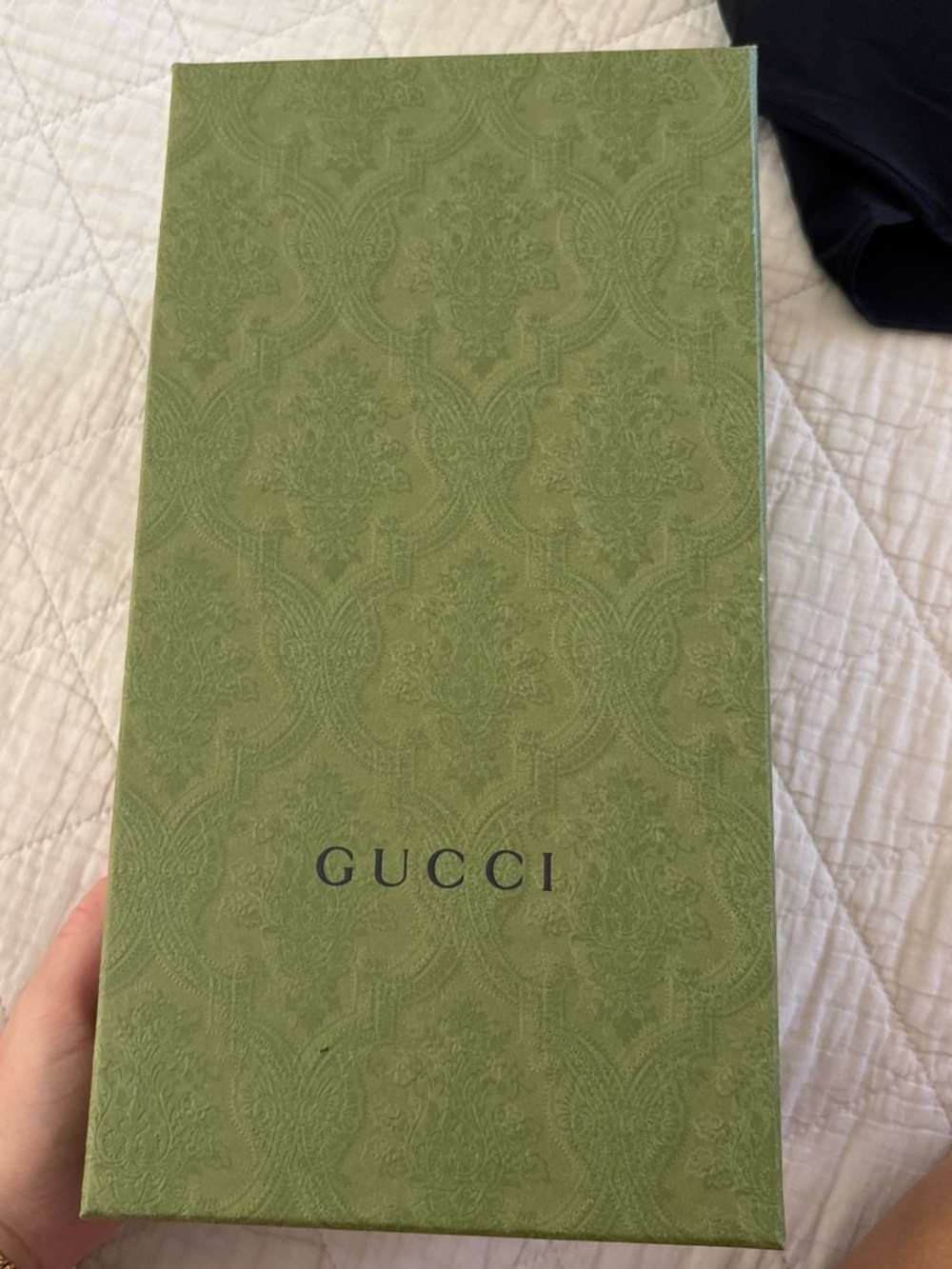 Box with Gucci branding